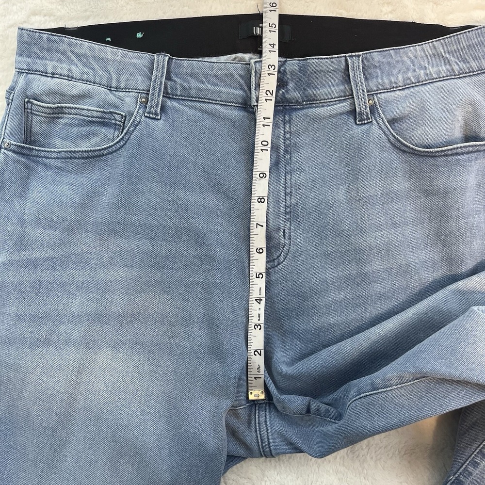 Lularoe Magic Waist Crop Jeans Womens Sz 36 Stretch L-162152 Hi Rise Distressed - Picture 10 of 12